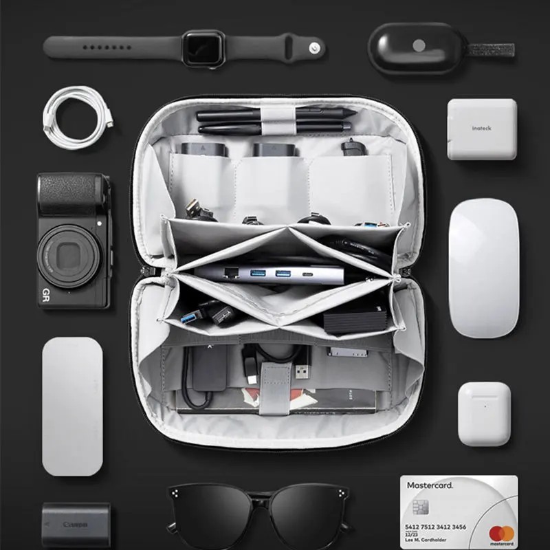 Men Accessories Bag - Borsa multifunzionale per accessori digitali, versione