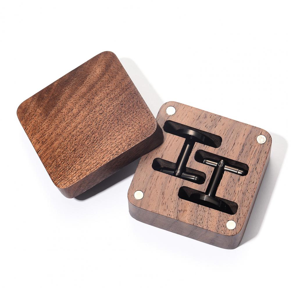 Men Accessories Gift Box - Scatola Portagioie in Legno Massello di