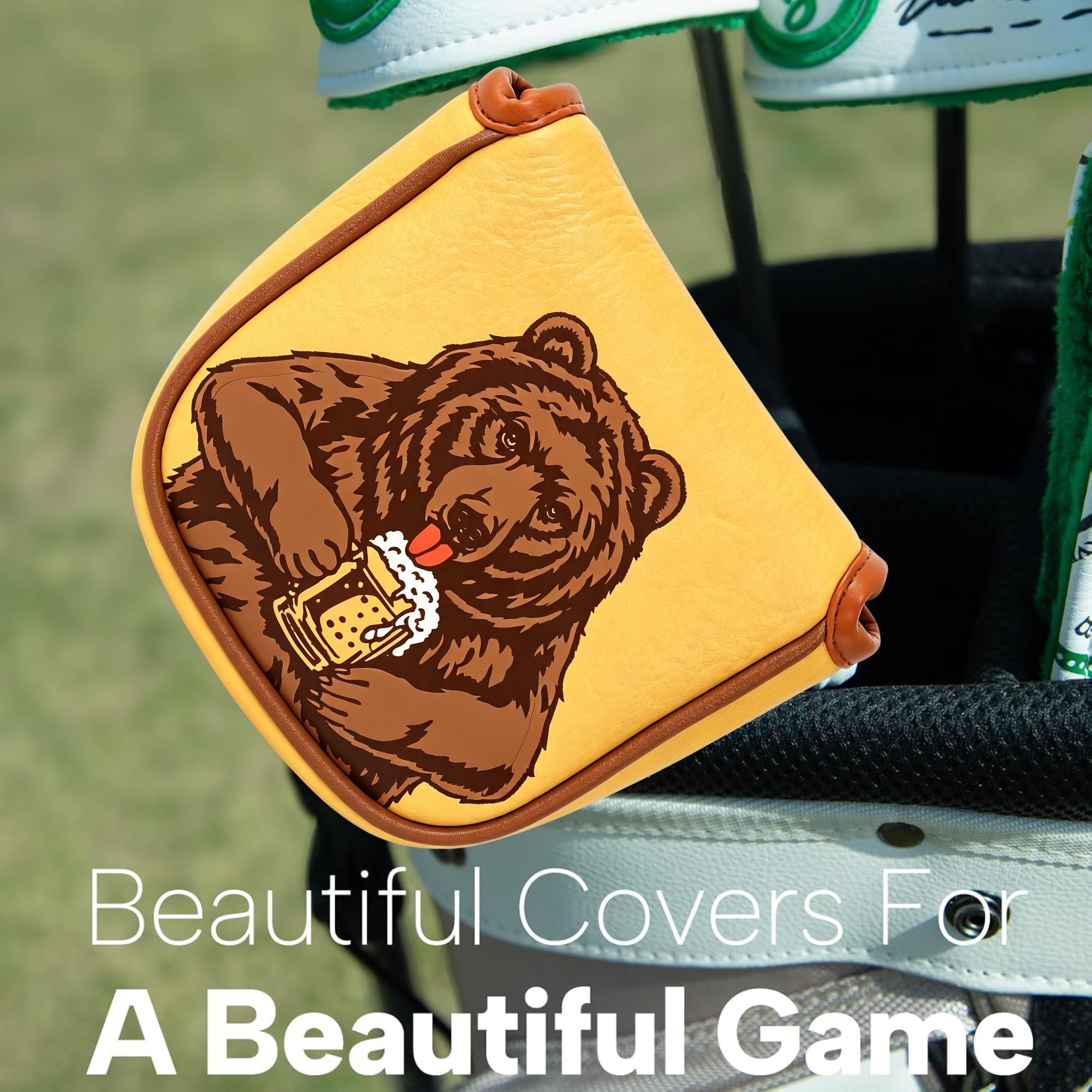 Copritesta da golf ricamato co - Men'S Accessories For Christmas recensione e prezzo