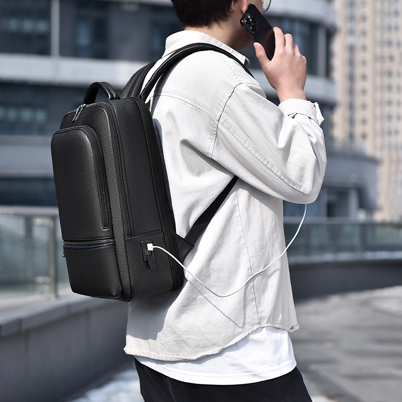 Zaino da uomo in pelle PU rica - Men Accessories Bag recensione e prezzo